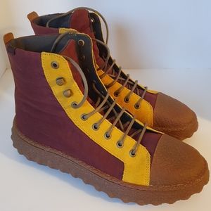 NWOB, Camper Ground Sneaker Boots, size 42/11, brown/burgundy